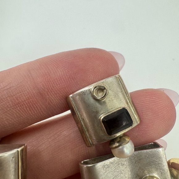 Vintage Michou Sterling Silver Earrings and Pendant Set - Picture 2 of 15